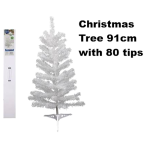 Premium White Christmas Tree 91cm 